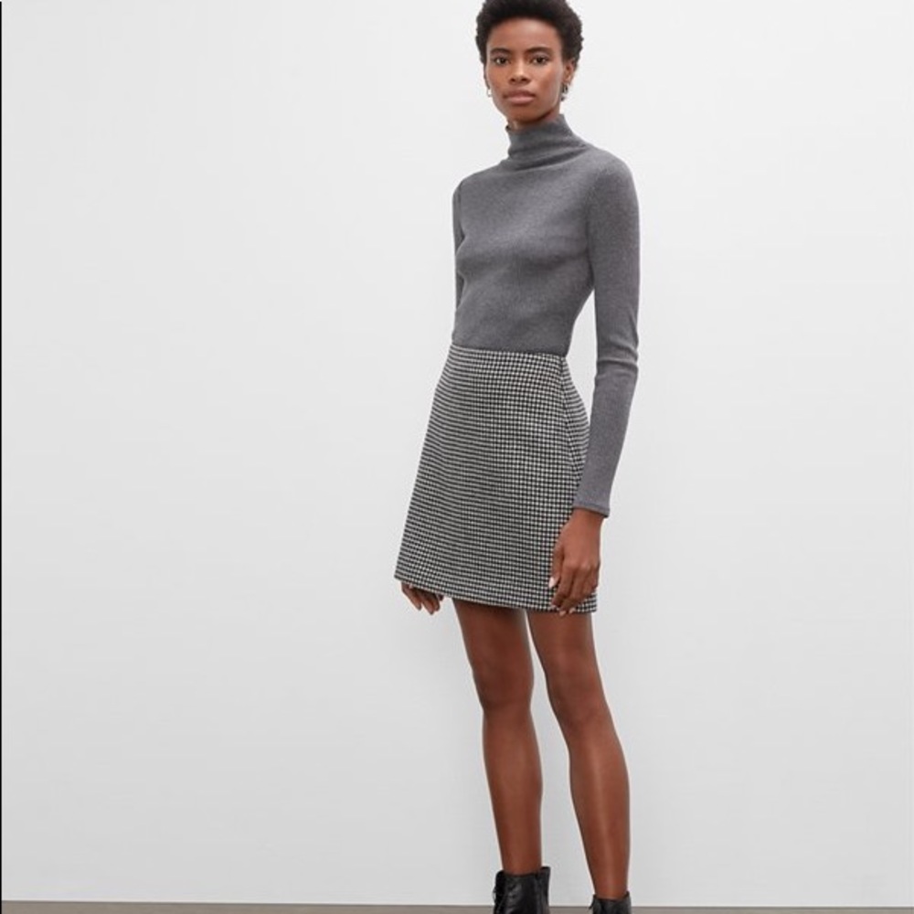 Club Monaco Houndstooth Mini Skirt